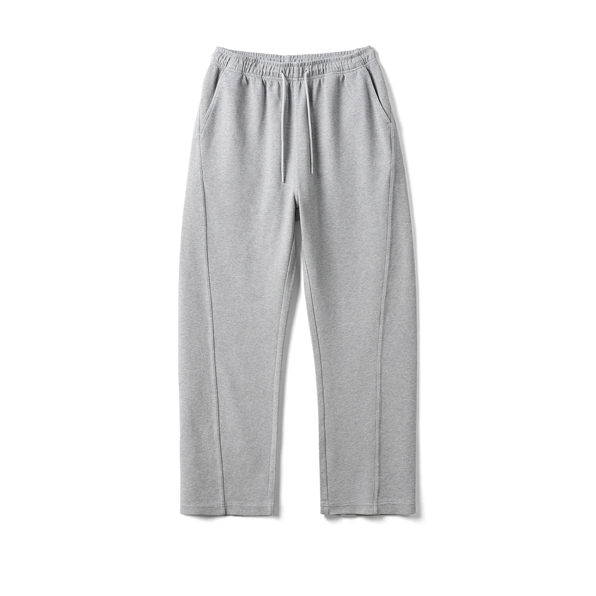 CIIVET - Grey sweatpants with measurements on a white background